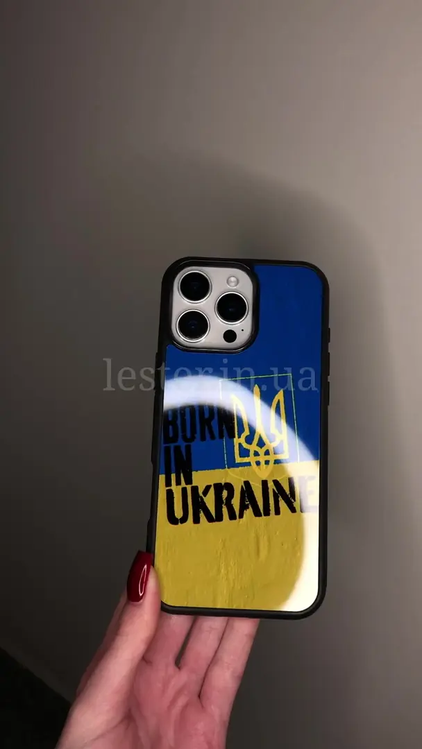 Відео чохла для iPhone, Samsung, Xiaomi, Huawei, Oppo, Realme Born In Ukraine