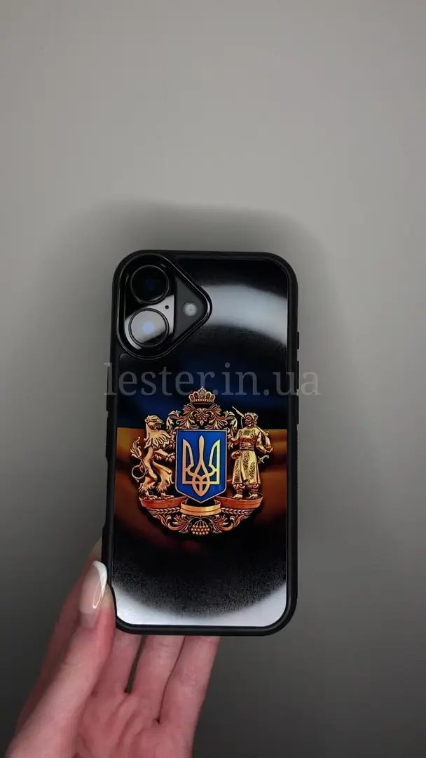 Відео чохла для iPhone, Samsung, Xiaomi, Huawei, Oppo, Realme Великий Герб України Стяг