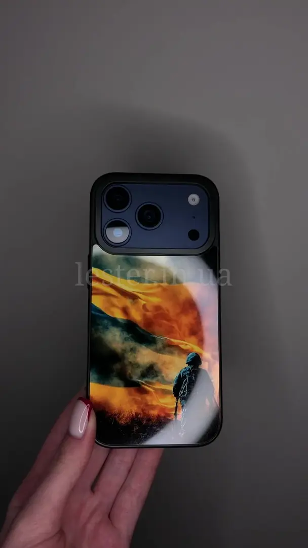 Відео чохла для iPhone, Samsung, Xiaomi, Huawei, Oppo, Realme ЗСУ Небо Стяг