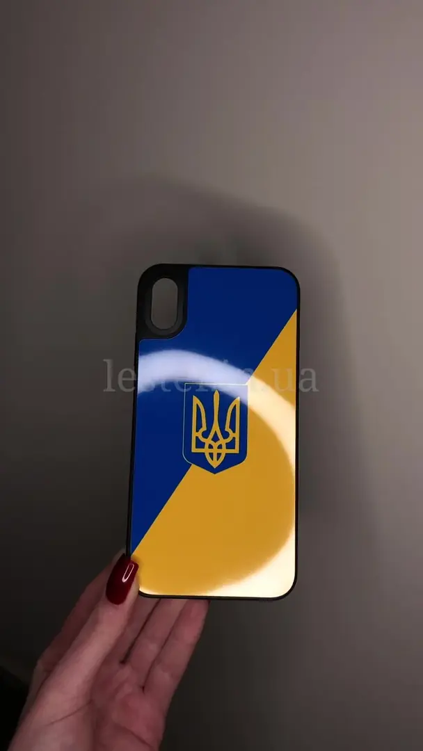 Відео чохла для iPhone, Samsung, Xiaomi, Huawei, Oppo, Realme Малий Герб України Стяг