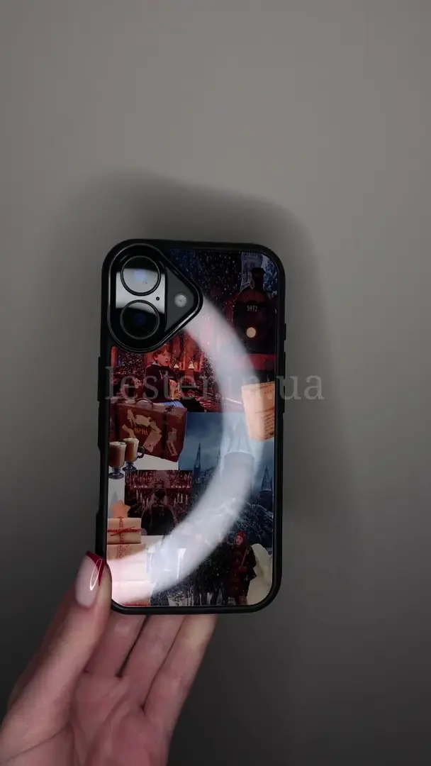 Відео чохла для iPhone, Samsung, Xiaomi, Huawei, Oppo, Realme КОЛАЖ ГАРРІ РОН ГЕРМІОНА гаррі поттер новорічний чохол