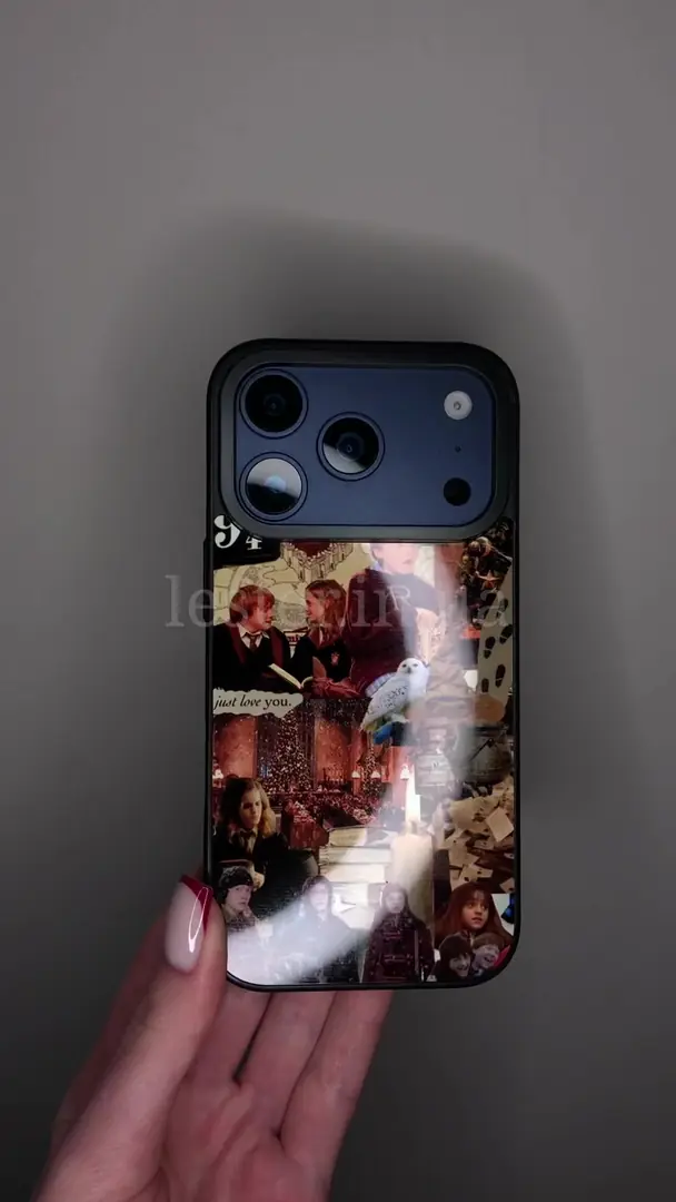 Відео чохла для iPhone, Samsung, Xiaomi, Huawei, Oppo, Realme КОЛАЖ ДРУЗІ гаррі поттер новорічний чохол
