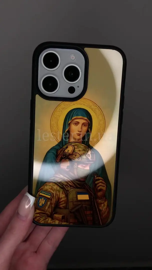 Відео чохла для iPhone, Samsung, Xiaomi, Huawei, Oppo, Realme БОЖА_МАТІР_ЗСУ