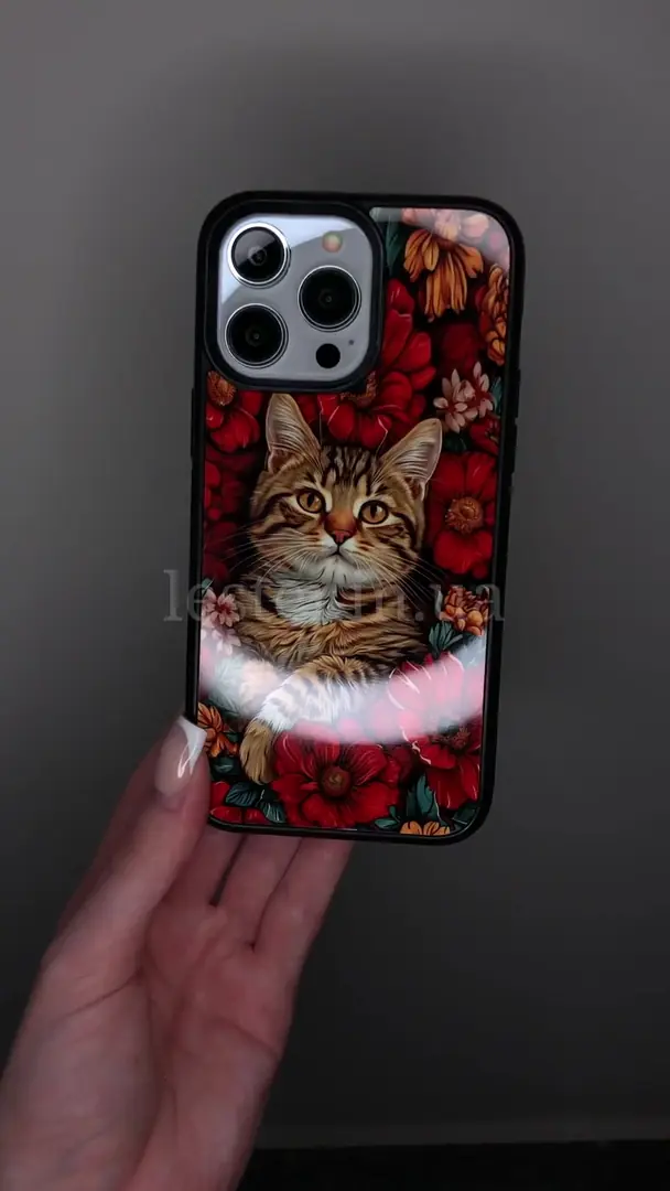 Відео чохла КОТИК У КВІТАХ