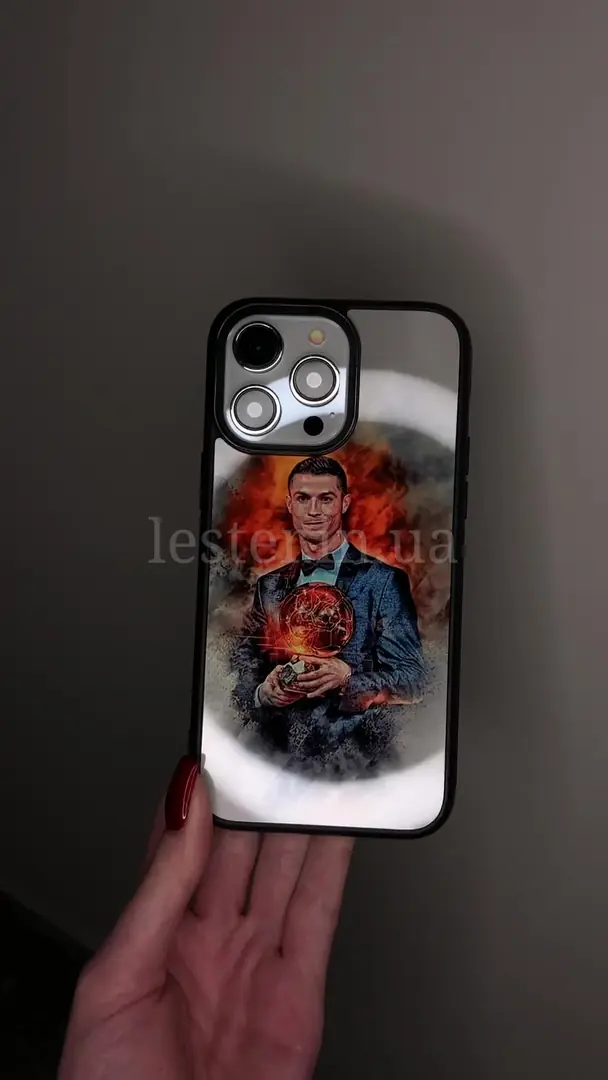 Відео чохла для iPhone, Samsung, Xiaomi, Huawei, Oppo, Realme Cristiano Ronaldo Золотий Мяч