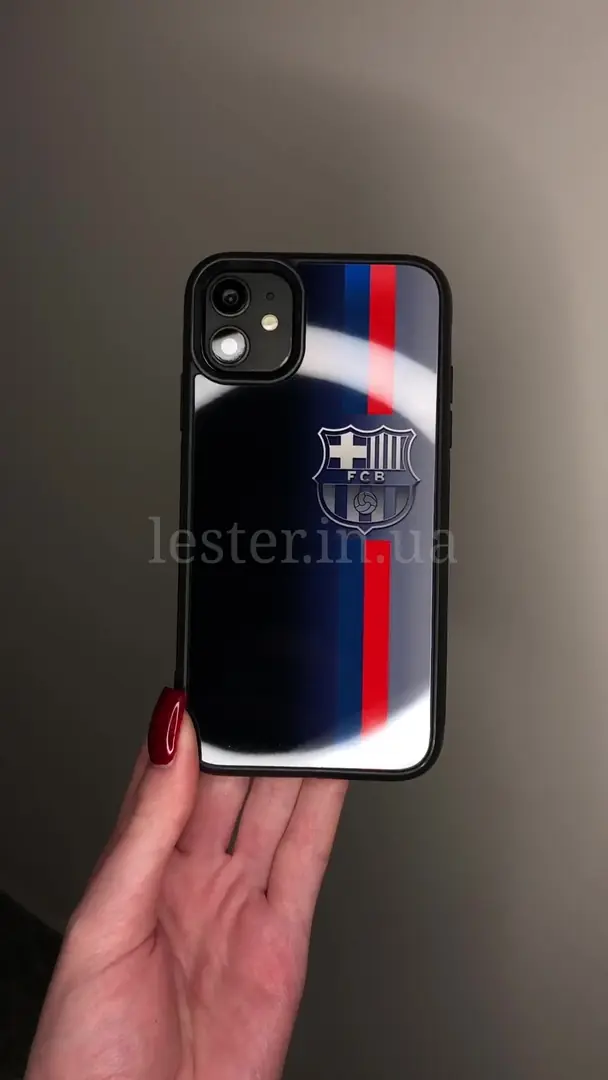 Відео чохла для iPhone, Samsung, Xiaomi, Huawei, Oppo, Realme Barcelona FC Смужка