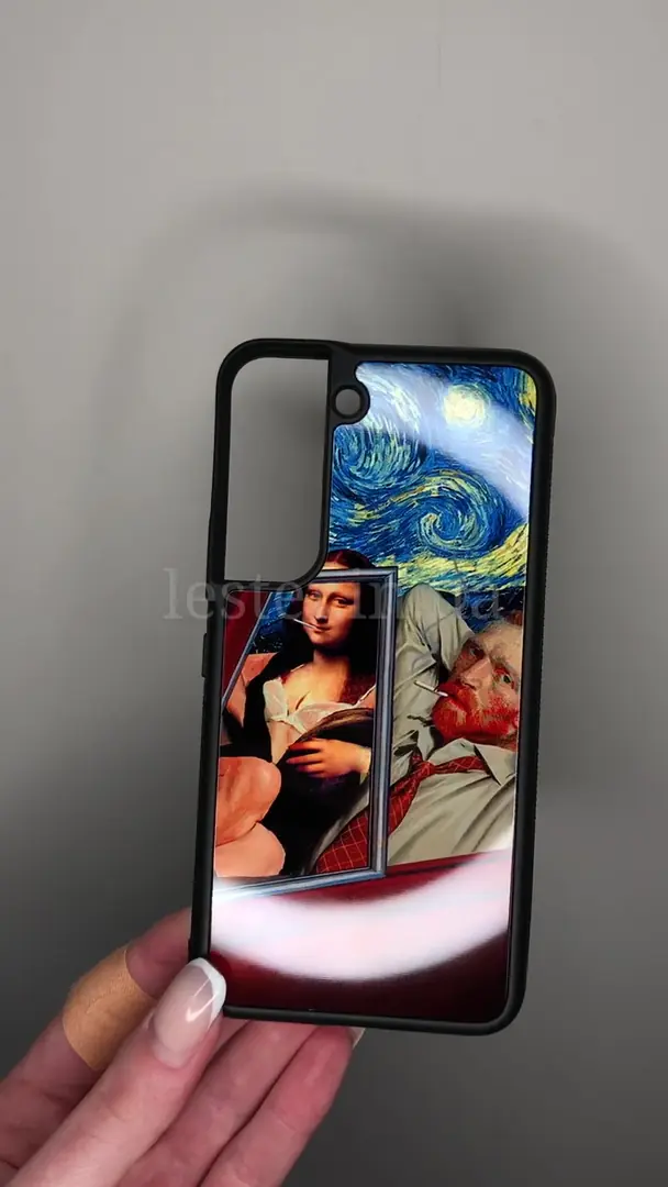 Відео чохла для iPhone, Samsung, Xiaomi, Huawei, Oppo, Realme Vincent van Gogh Mona Liza