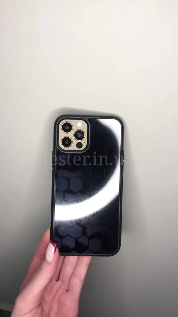Відео чохла для iPhone, Samsung, Xiaomi, Huawei, Oppo, Realme ФУТБОЛЬНІ ЧОРНІ СОТИ