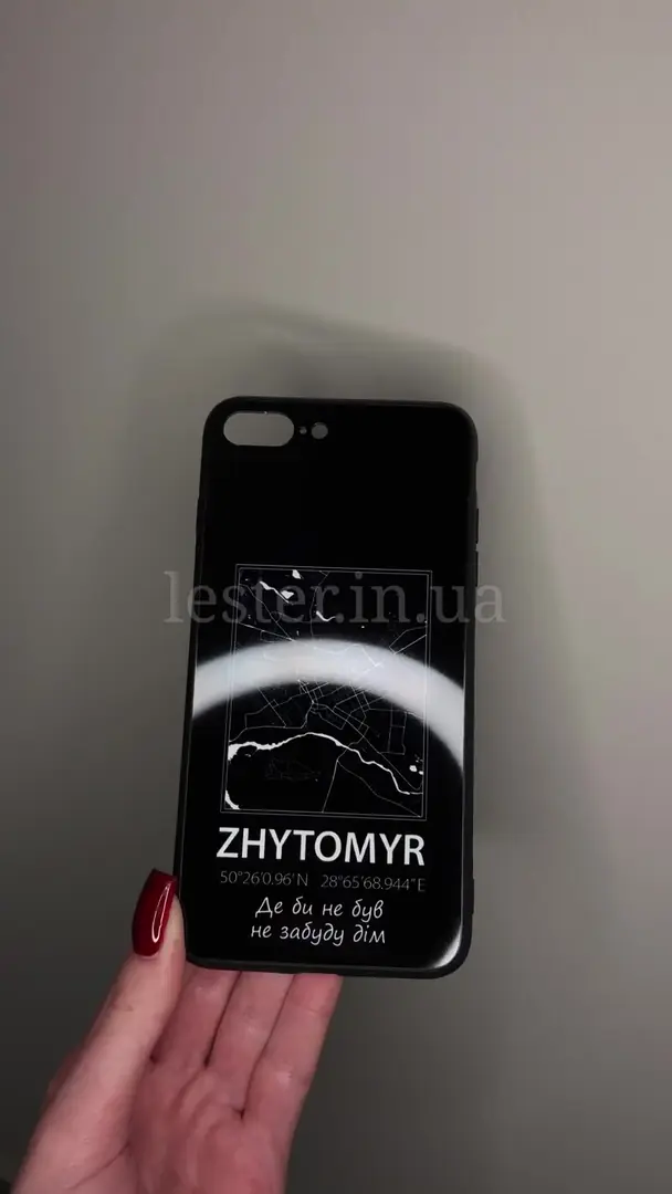 Відео чохла для iPhone, Samsung, Xiaomi, Huawei, Oppo, Realme мапа Zhytomyr Житомир