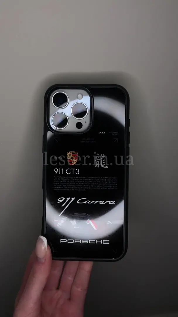 Відео чохла для iPhone, Samsung, Xiaomi, Huawei, Oppo, Realme Porsche Carrera 911 GT3