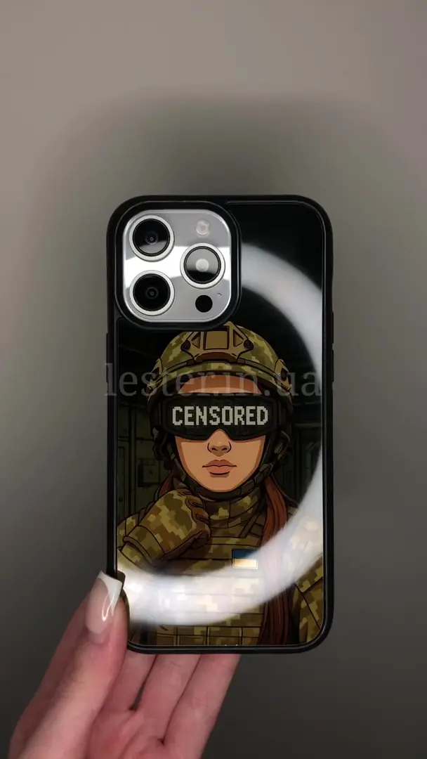 Відео чохла для iPhone, Samsung, Xiaomi, Huawei, Oppo, Realme ЦЕНЗУРА ЗСУ ДІВЧИНА