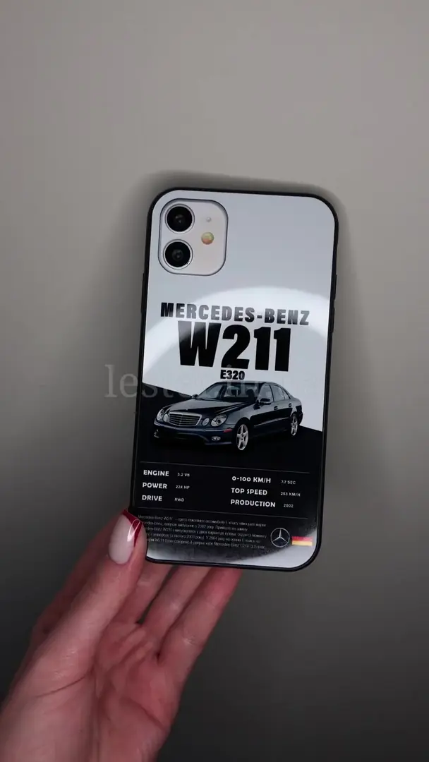 Відео чохла для iPhone, Samsung, Xiaomi, Huawei, Oppo, Realme Mercedes-Benz W211